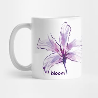 Floral Radiance: Bloom Like a Flower Inspirational Mug